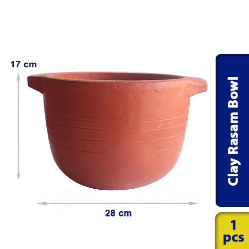 Earthen Clay Multi Purpose Cookin Pot Rasam Bowl