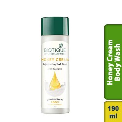 Biotique Bio Honey Cream Rejuvenating Body Wash Soap Free 190ml