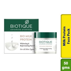 Biotique Bio Milk Protein Whitening & Rejuvenating Face Pack For All Skin 50g