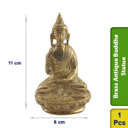 Brass Antique Buddha Statue figurine BS118