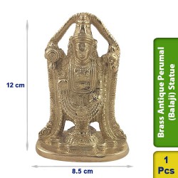 Brass Antique Perumal Balaji Statue figurine BS115