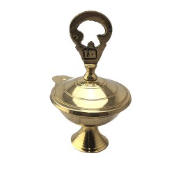 Brass Om Diya Lamp Vilakku - Small