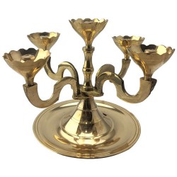 Brass Panja Mugha (5 Face) Dhoop Big