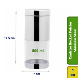 Storage Container Box Canister Stainless Steel 500ml