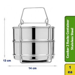 Cooker 2 Racks Container Set Stainless Steel Prestige 3 Ltr