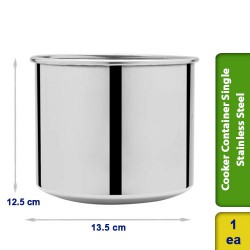 Cooker Container Single Stainless Steel 3 Ltr