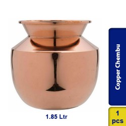 Copper Chembu / Pot / Lota / Kalash Lota for Festival Puja 1.85Ltr