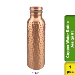 Copper Water Bottle 1L Design #3