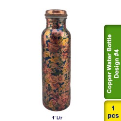 Copper Water Bottle 1L Design #4