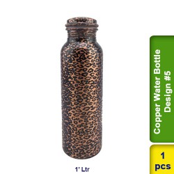 Copper Water Bottle 1L Design #5