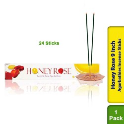 Cycle Honey Rose 9 Inch Agarbathies Incense Sticks