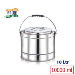 Double Walled Picnic Pot Stainless Steel Hotpot  - 10 Ltr