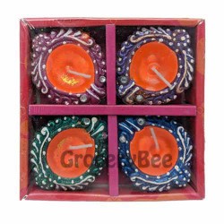 Festival Diya Tray With Wax 2121