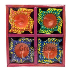 Festival Diya Tray With Wax 2122