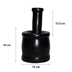 Granite Stone Idikal Mortar and Pestle Crusher Set 4 inch - Black