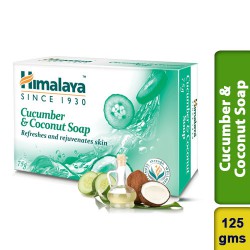 Himalaya Cucumber & Coconut Soap Refreshes and Rejuvenates Skin 125g