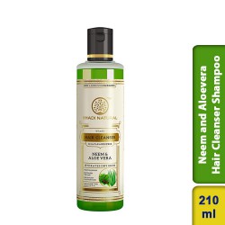 Khadi Natural Herbal Neem & Aloe Vera Hair Cleanser Shampoo 210ml