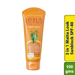 Lotus Herbals Safe Sun 3 in 1 Matte Look Sunblock SPF-40 100g