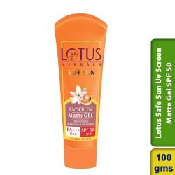 Lotus Herbals Safe Sun Uv Screen Matte Gel SPF 50 Sunscreen 100g