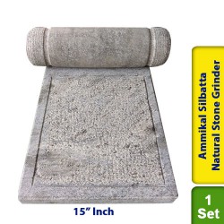 Ammikal Silbatta Stone Grinder Sil Batta Stone Flour Hand Mill 15 Inch