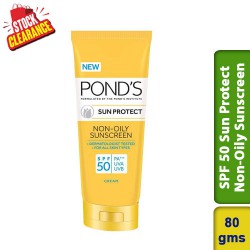 Ponds SPF 50 Sun Protect Non-Oily Sunscreen 80g Clearance Sale