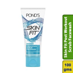 Ponds Skin Fit Post Workout Cooldown Scrub Face Wash 100g