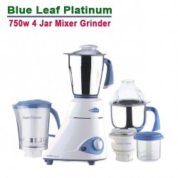 Preethi Blue Leaf Platinum - 750w with 4 Jar Mixer Grinder