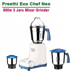 Preethi Eco Chef Neo 500w 3 Jars Mixer Grinder