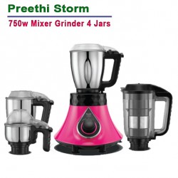 Preethi Storm 750w Mixer Grinder with 4 Jars