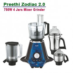 Preethi Zodiac 2.0 750W 4 Jars Mixer Grinder