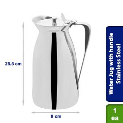 Water Jug with strong handle Stainless Steel 1.75 Ltrs