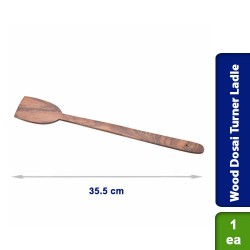 Wood Dosai Turner Cooking Serving Ladle T Type