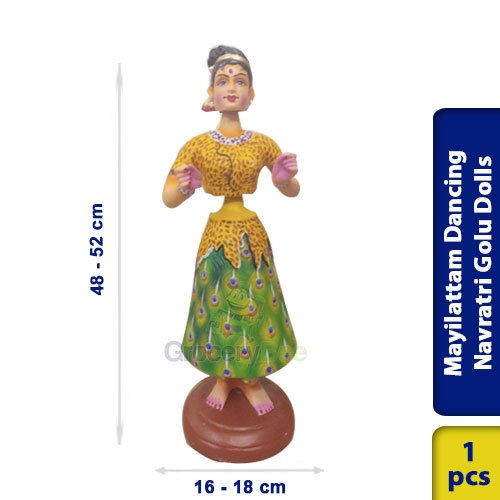 Buy Mayilattam Dancing Navarathri Navaratri Navratri Golu Kolu Dolls online Sydney Australia Grocery Bee GroceryBee